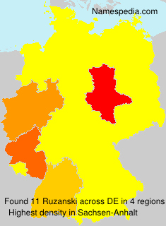 Surname Ruzanski in Germany Surname Ruzanski in Germany
