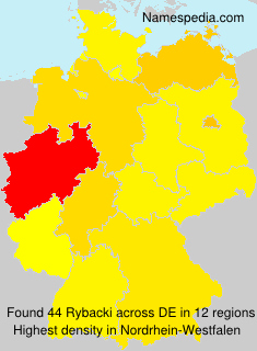 Surname Rybacki in Germany Surname Rybacki in Germany
