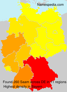 Surname Saam in Germany Surname Saam in Germany