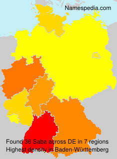 Surname Saba in Germany Surname Saba in Germany