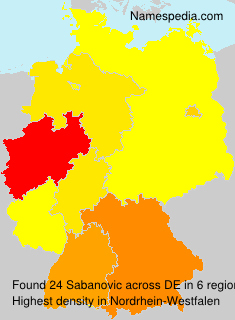 Surname Sabanovic in Germany Surname Sabanovic in Germany