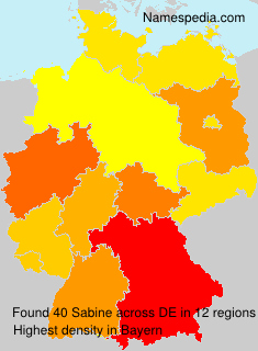 Surname Sabine in Germany Surname Sabine in Germany