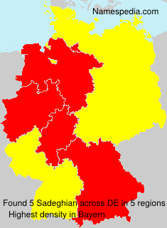 Surname Sadeghian in Germany Surname Sadeghian in Germany
