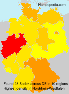 Surname Sadek in Germany Surname Sadek in Germany