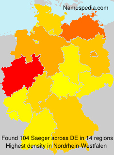 Surname Saeger in Germany Surname Saeger in Germany