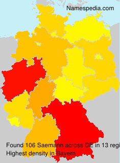 Surname Saemann in Germany Surname Saemann in Germany