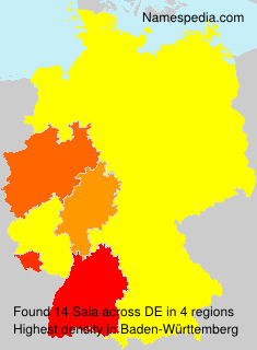 Surname Saia in Germany Surname Saia in Germany