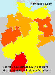 Surname Saik in Germany Surname Saik in Germany