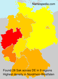 Surname Sak in Germany Surname Sak in Germany