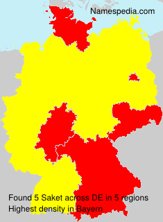 Surname Saket in Germany Surname Saket in Germany