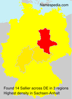 Surname Sallier in Germany Surname Sallier in Germany