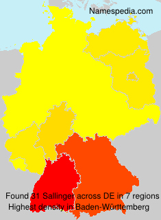 Surname Sallinger in Germany Surname Sallinger in Germany