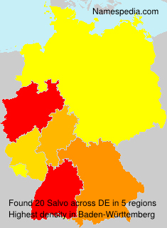 Surname Salvo in Germany