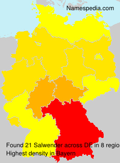 Surname Salwender in Germany Surname Salwender in Germany