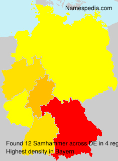 Surname Samhammer in Germany Surname Samhammer in Germany