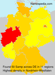 Surname Samp in Germany Surname Samp in Germany