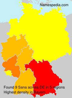 Surname Sana in Germany Surname Sana in Germany