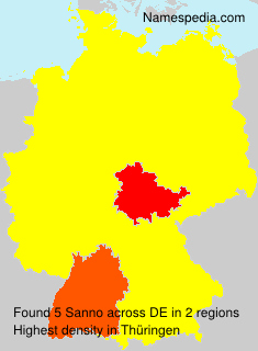 Surname Sanno in Germany Surname Sanno in Germany
