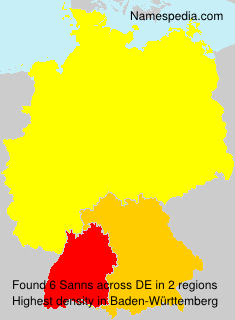 Surname Sanns in Germany Surname Sanns in Germany