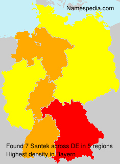 Surname Santek in Germany Surname Santek in Germany