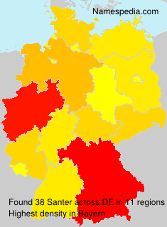 Surname Santer in Germany Surname Santer in Germany