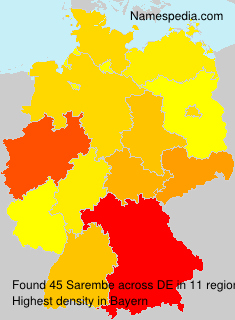 Surname Sarembe in Germany Surname Sarembe in Germany
