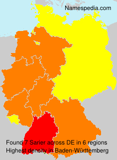 Surname Sarier in Germany Surname Sarier in Germany