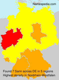 Surname Sarin in Germany Surname Sarin in Germany