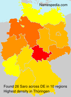 Surname Saro in Germany Surname Saro in Germany
