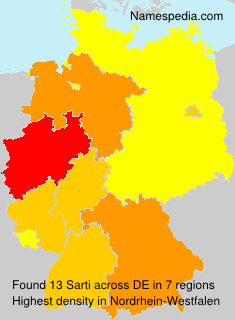 Surname Sarti in Germany Surname Sarti in Germany