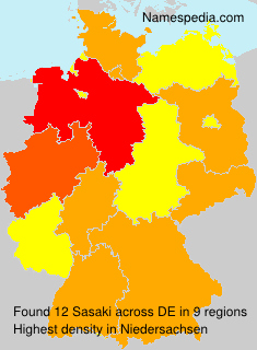 Surname Sasaki in Germany Surname Sasaki in Germany