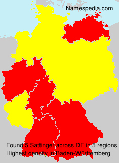 Surname Sattinger in Germany Surname Sattinger in Germany