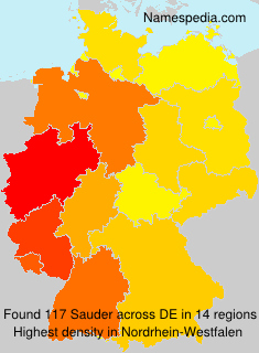 Surname Sauder in Germany Surname Sauder in Germany
