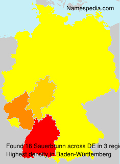 Surname Sauerbrunn in Germany Surname Sauerbrunn in Germany