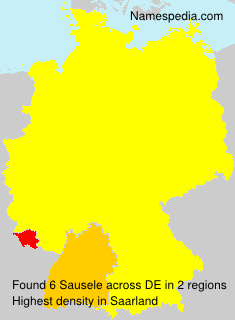 Surname Sausele in Germany Surname Sausele in Germany