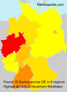 Surname Savina in Germany Surname Savina in Germany