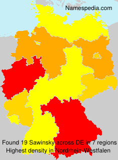 Surname Sawinsky in Germany Surname Sawinsky in Germany