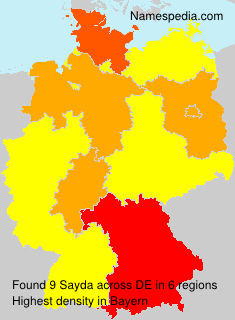 Surname Sayda in Germany Surname Sayda in Germany
