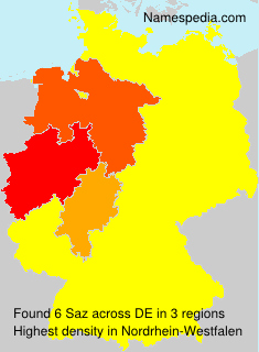 Surname Saz in Germany Surname Saz in Germany