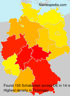 Surname Schabacker in Germany Surname Schabacker in Germany