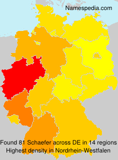 Surname Schaefer in Germany Surname Schaefer in Germany