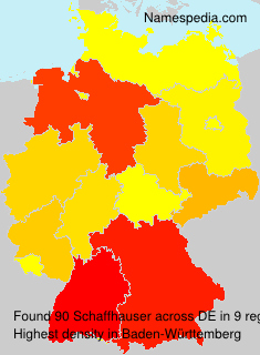 Surname Schaffhauser in Germany Surname Schaffhauser in Germany