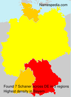 Surname Schaner in Germany Surname Schaner in Germany