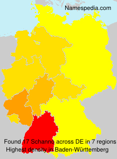 Surname Schanno in Germany Surname Schanno in Germany