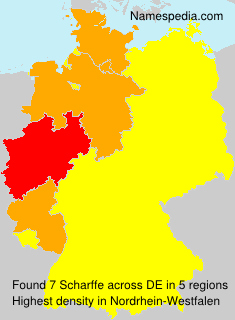 Surname Scharffe in Germany Surname Scharffe in Germany