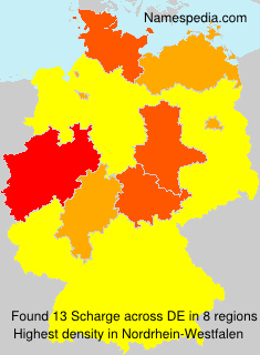 Surname Scharge in Germany Surname Scharge in Germany
