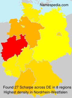 Surname Scharpe in Germany