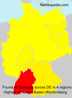 Surname Schaude in Germany Surname Schaude in Germany