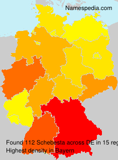 Surname Schebesta in Germany Surname Schebesta in Germany