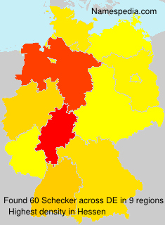Surname Schecker in Germany Surname Schecker in Germany